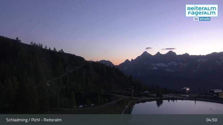 Archiv Foto Webcam Reiteralm - Blick auf den Speichersee
