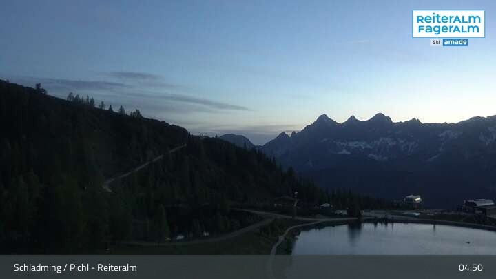 Archiv Foto Webcam Reiteralm - Blick auf den Speichersee