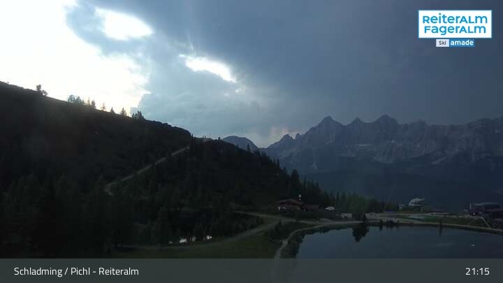 Archiv Foto Webcam Reiteralm - Blick auf den Speichersee