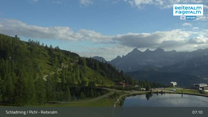 Archived image Webcam Reiteralm - View Reservoir