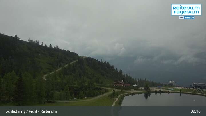 Archiv Foto Webcam Reiteralm - Blick auf den Speichersee