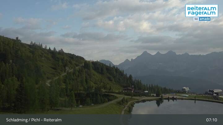 Archiv Foto Webcam Reiteralm - Blick auf den Speichersee