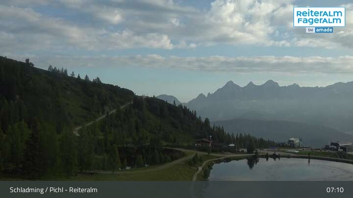 Archiv Foto Webcam Reiteralm - Blick auf den Speichersee
