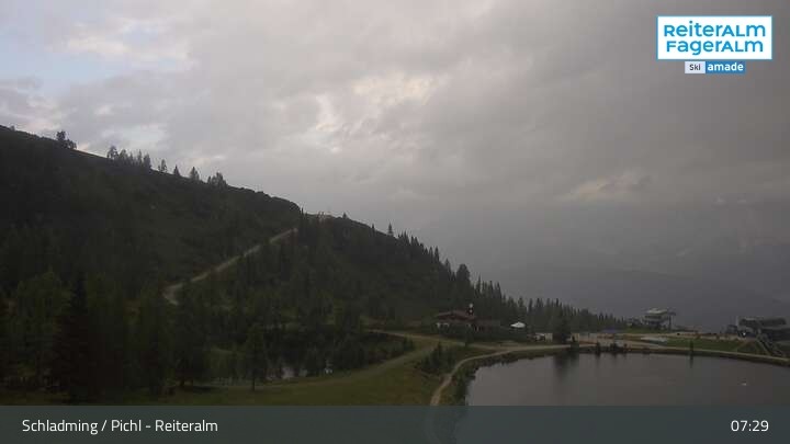 Archiv Foto Webcam Reiteralm - Blick auf den Speichersee
