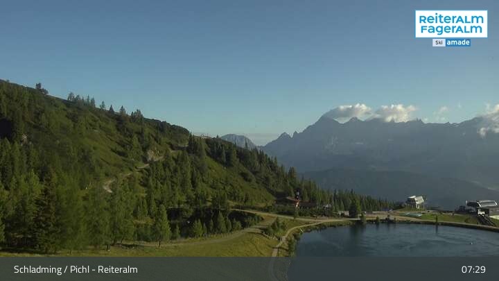 Archiv Foto Webcam Reiteralm - Blick auf den Speichersee