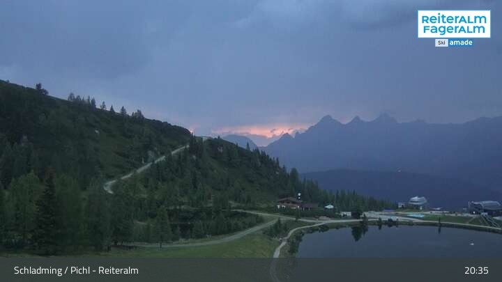 Archiv Foto Webcam Reiteralm - Blick auf den Speichersee