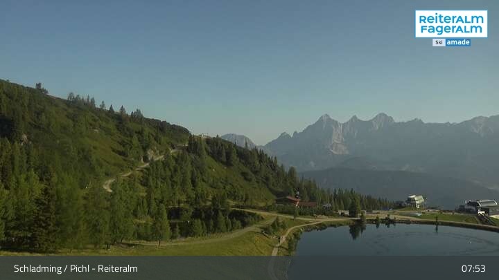 Archiv Foto Webcam Reiteralm - Blick auf den Speichersee