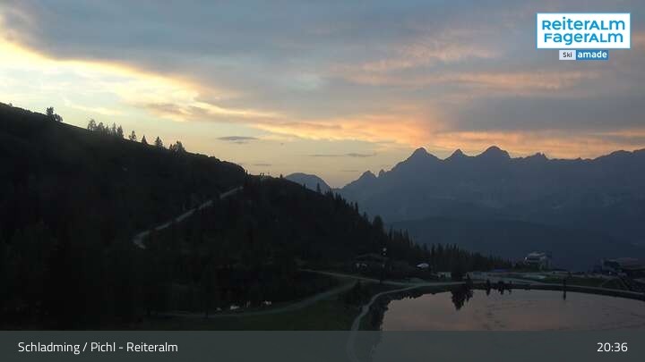 Archiv Foto Webcam Reiteralm - Blick auf den Speichersee