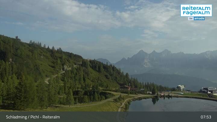 Archiv Foto Webcam Reiteralm - Blick auf den Speichersee