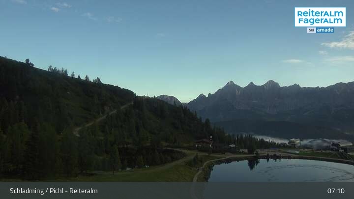 Archiv Foto Webcam Reiteralm - Blick auf den Speichersee