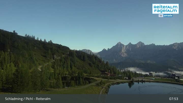 Archiv Foto Webcam Reiteralm - Blick auf den Speichersee