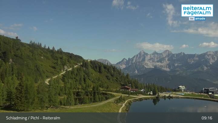 Archiv Foto Webcam Reiteralm - Blick auf den Speichersee