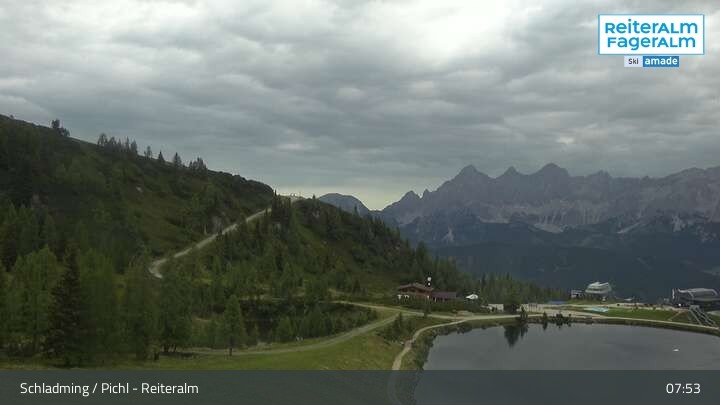 Archiv Foto Webcam Reiteralm - Blick auf den Speichersee