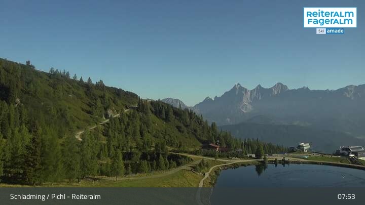 Archiv Foto Webcam Reiteralm - Blick auf den Speichersee