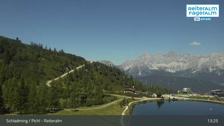Archiv Foto Webcam Reiteralm - Blick auf den Speichersee