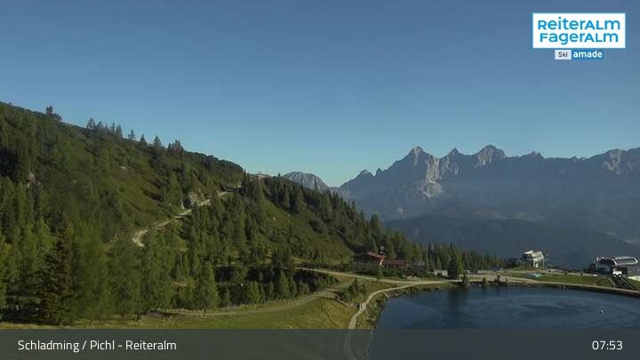 Archiv Foto Webcam Reiteralm - Blick auf den Speichersee
