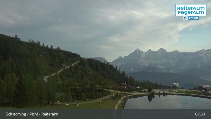 Archiv Foto Webcam Reiteralm - Blick auf den Speichersee