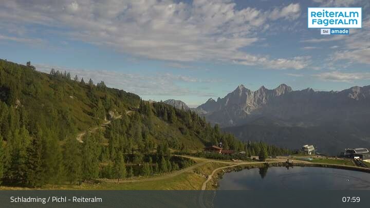 Archiv Foto Webcam Reiteralm - Blick auf den Speichersee