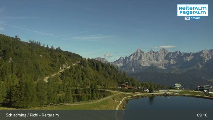 Archiv Foto Webcam Reiteralm - Blick auf den Speichersee