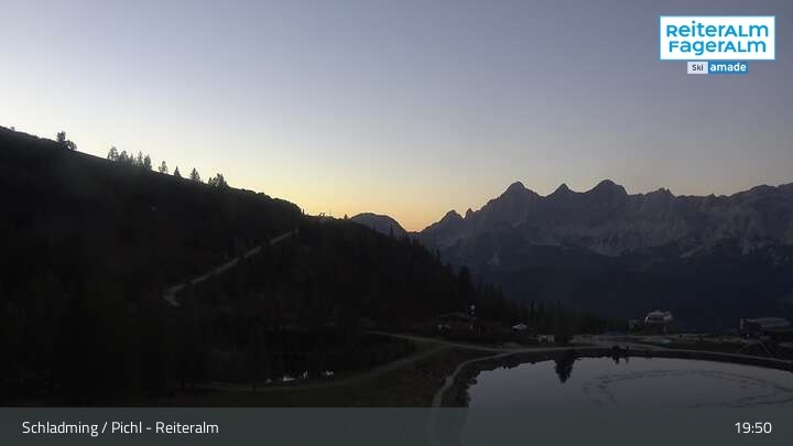 Archiv Foto Webcam Reiteralm - Blick auf den Speichersee