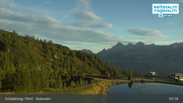 Archiv Foto Webcam Reiteralm - Blick auf den Speichersee