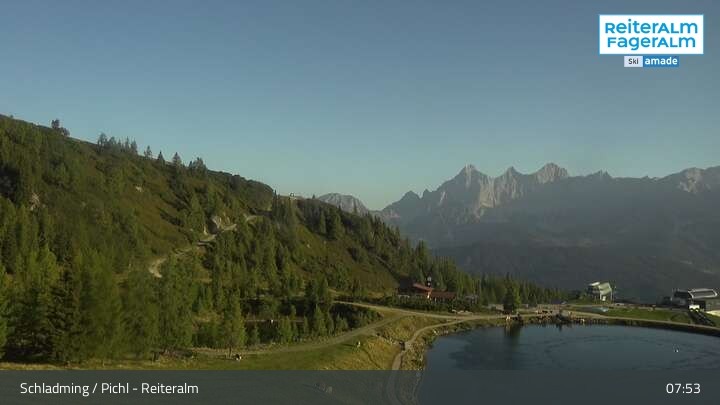 Archiv Foto Webcam Reiteralm - Blick auf den Speichersee