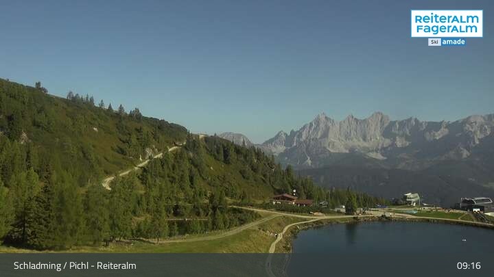 Archiv Foto Webcam Reiteralm - Blick auf den Speichersee