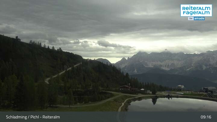 Archiv Foto Webcam Reiteralm - Blick auf den Speichersee