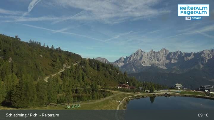 Archiv Foto Webcam Reiteralm - Blick auf den Speichersee