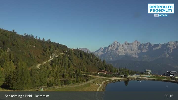 Archiv Foto Webcam Reiteralm - Blick auf den Speichersee