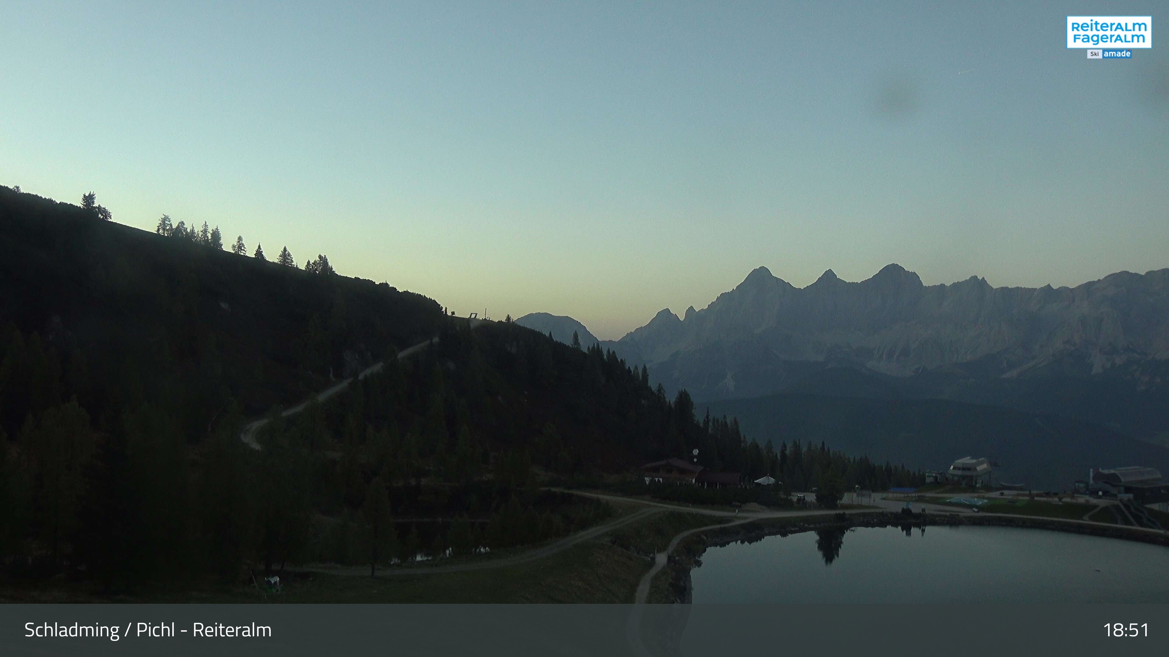 Archiv Foto Webcam Reiteralm - Blick auf den Speichersee