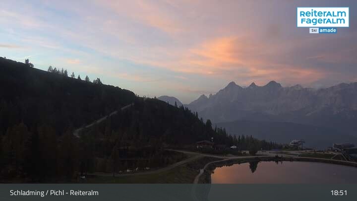 Archiv Foto Webcam Reiteralm - Blick auf den Speichersee