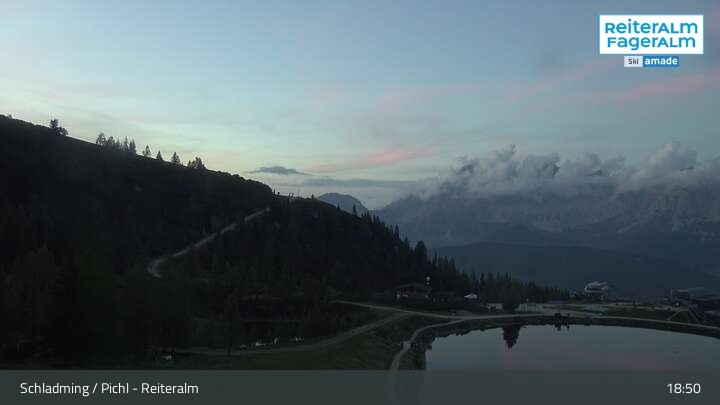 Archiv Foto Webcam Reiteralm - Blick auf den Speichersee