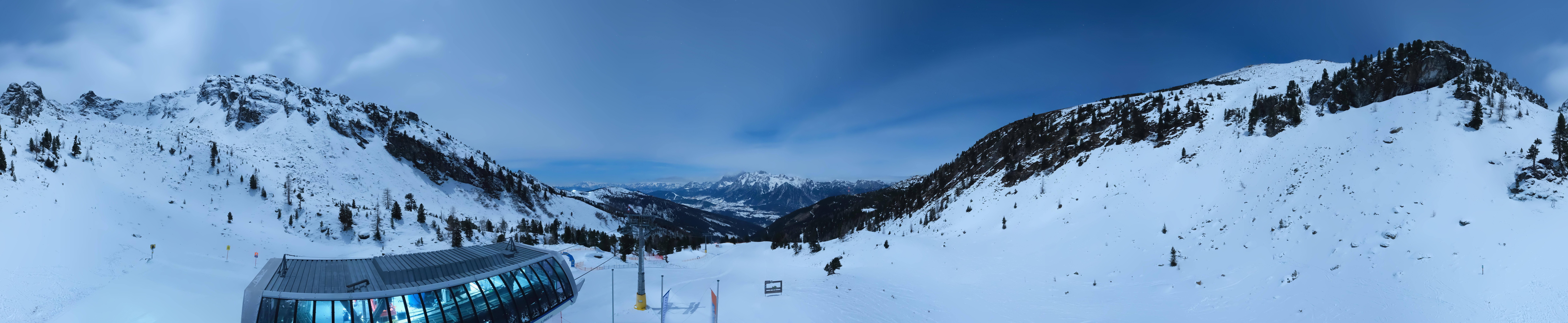Archived image Webcam Hauser Kaibling, Styria - View towards Schladminger Tauern