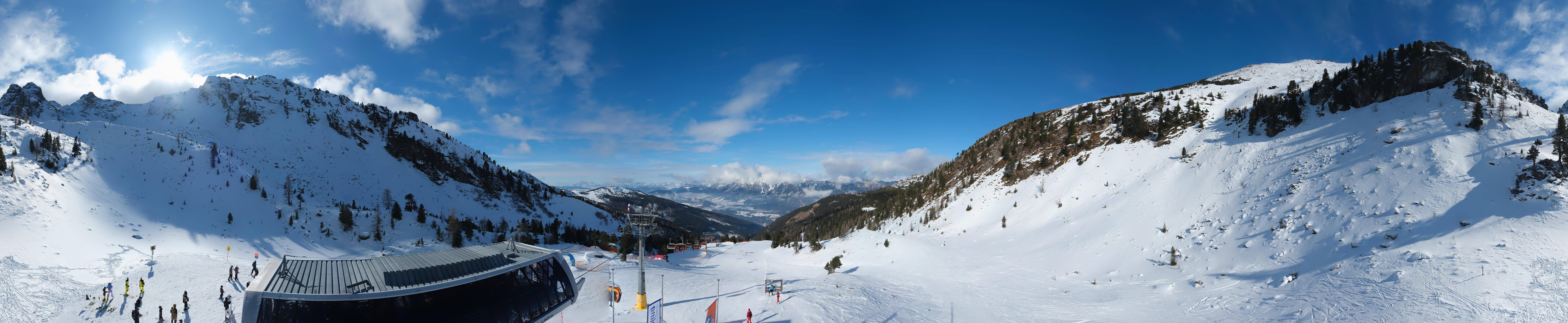 Archived image Webcam Hauser Kaibling, Styria - View towards Schladminger Tauern