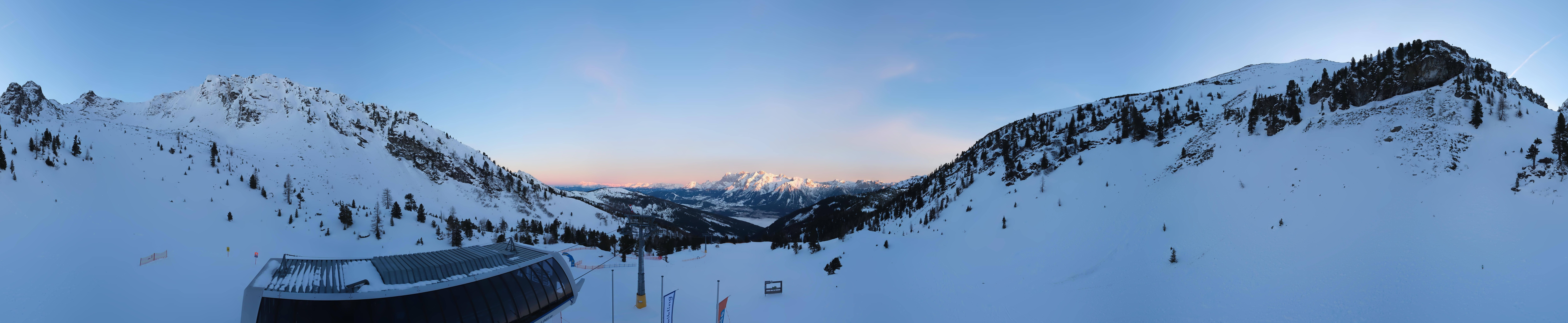 Archived image Webcam Hauser Kaibling, Styria - View towards Schladminger Tauern