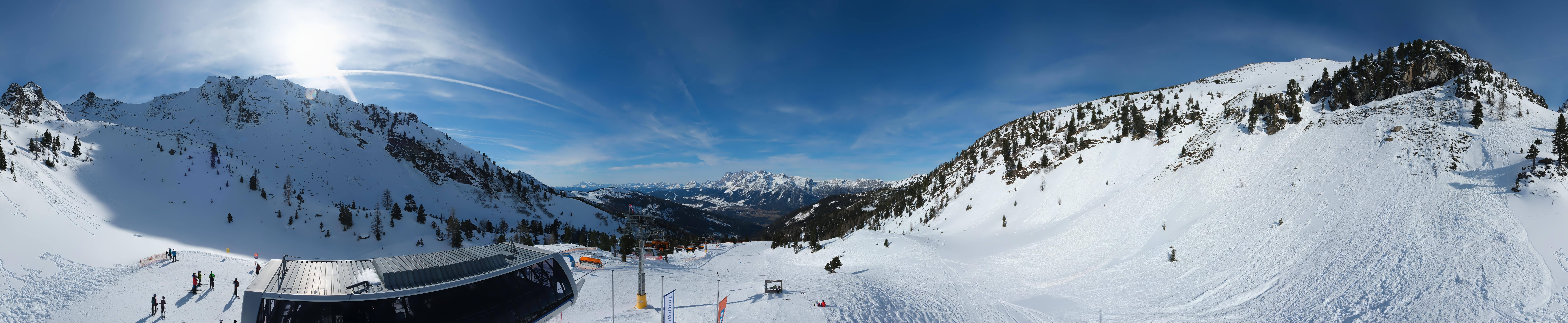 Archived image Webcam Hauser Kaibling, Styria - View towards Schladminger Tauern
