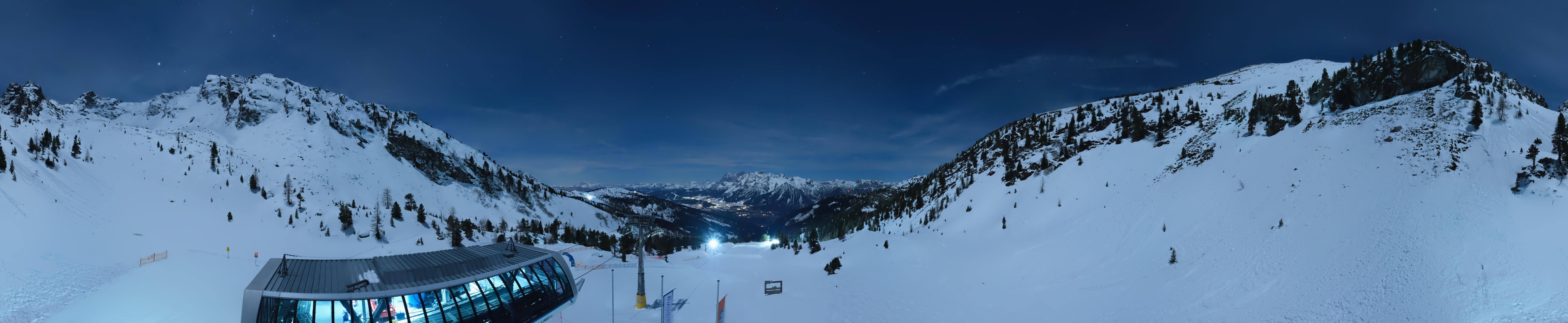 Archived image Webcam Hauser Kaibling, Styria - View towards Schladminger Tauern