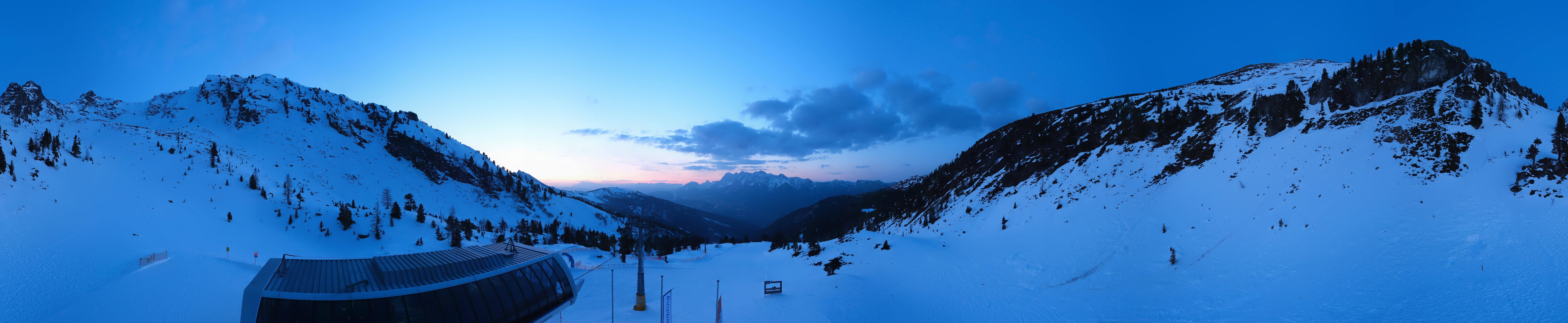 Archived image Webcam Hauser Kaibling, Styria - View towards Schladminger Tauern