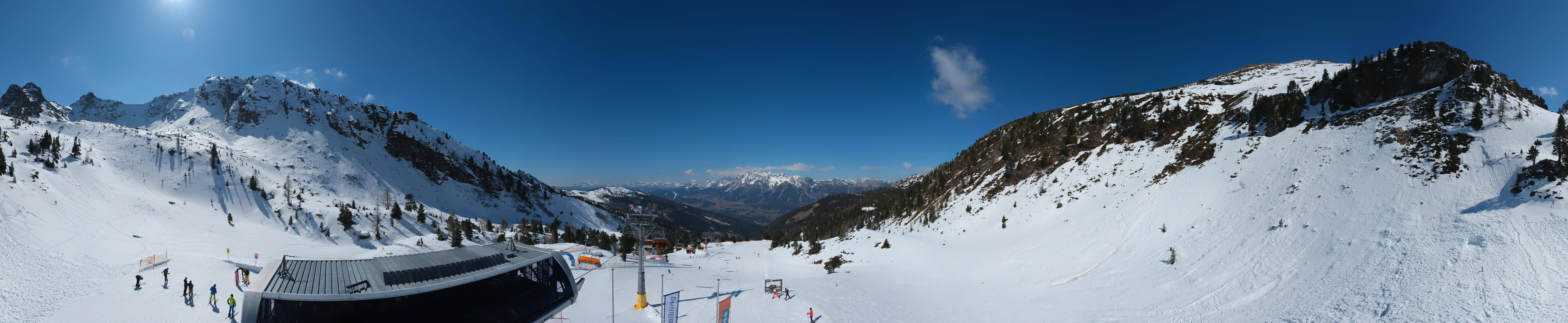Archived image Webcam Hauser Kaibling, Styria - View towards Schladminger Tauern