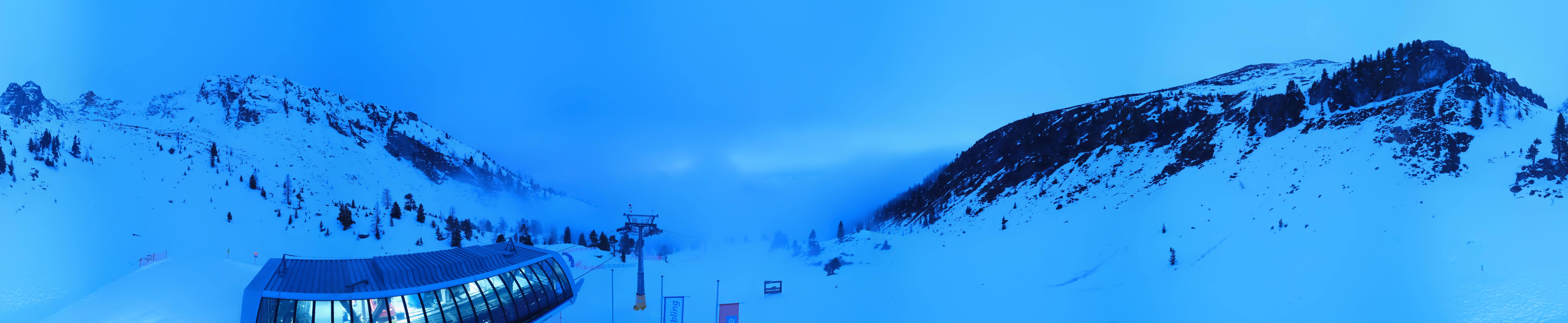 Archived image Webcam Hauser Kaibling, Styria - View towards Schladminger Tauern