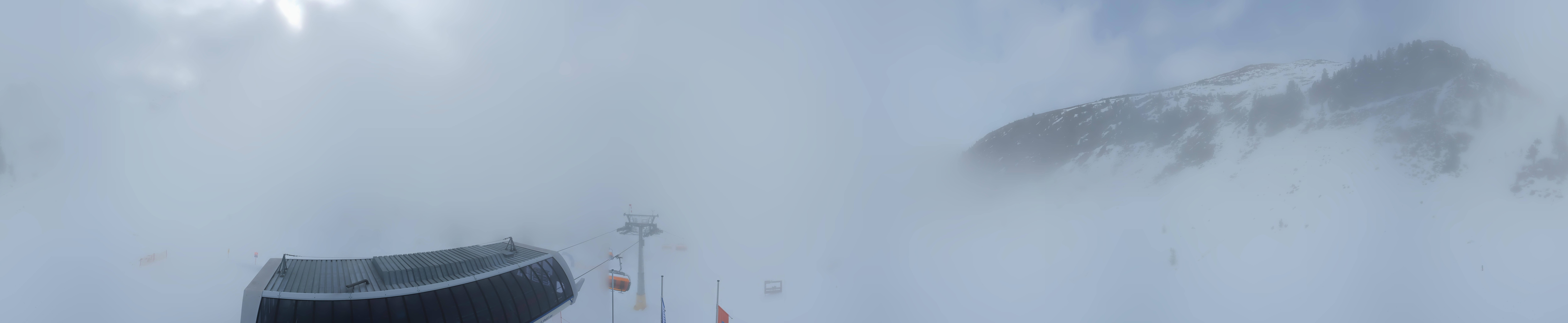 Archived image Webcam Hauser Kaibling, Styria - View towards Schladminger Tauern