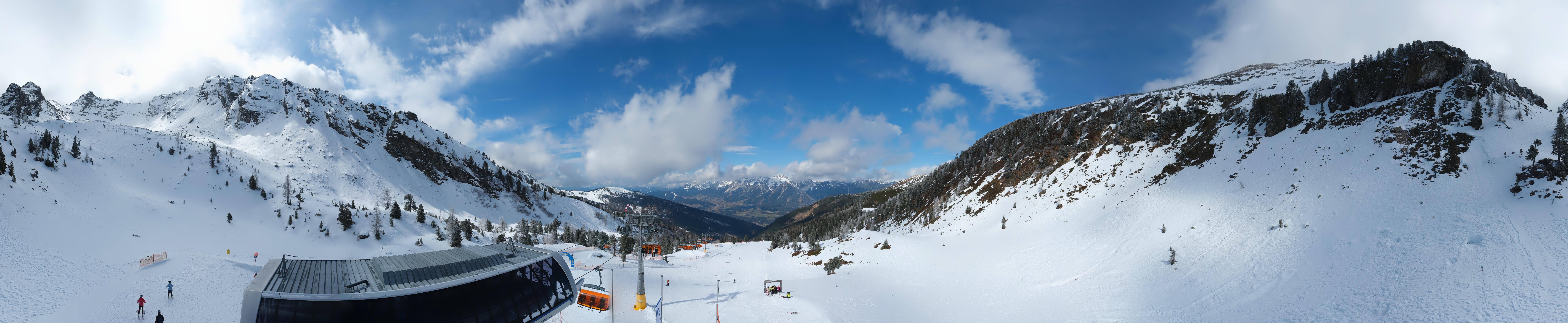 Archived image Webcam Hauser Kaibling, Styria - View towards Schladminger Tauern