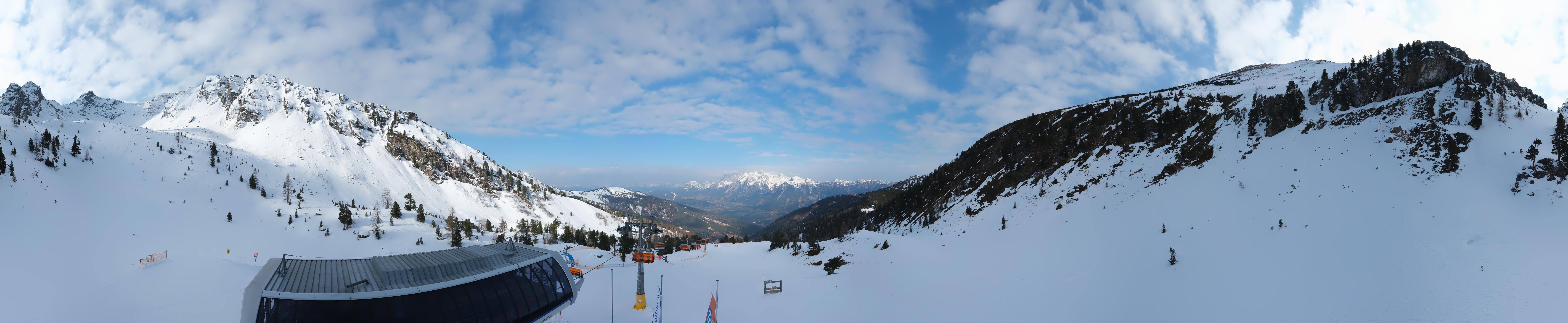 Archived image Webcam Hauser Kaibling, Styria - View towards Schladminger Tauern