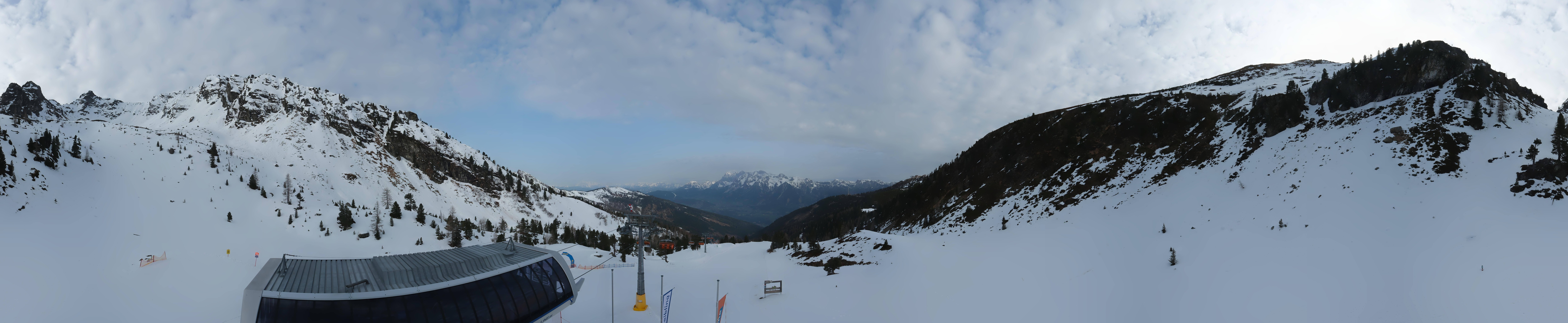 Archived image Webcam Hauser Kaibling, Styria - View towards Schladminger Tauern