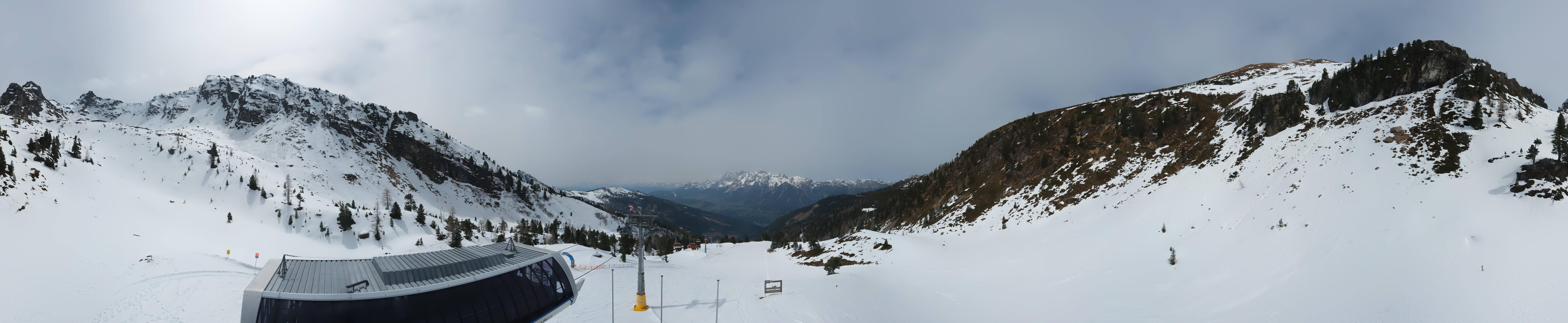 Archived image Webcam Hauser Kaibling, Styria - View towards Schladminger Tauern