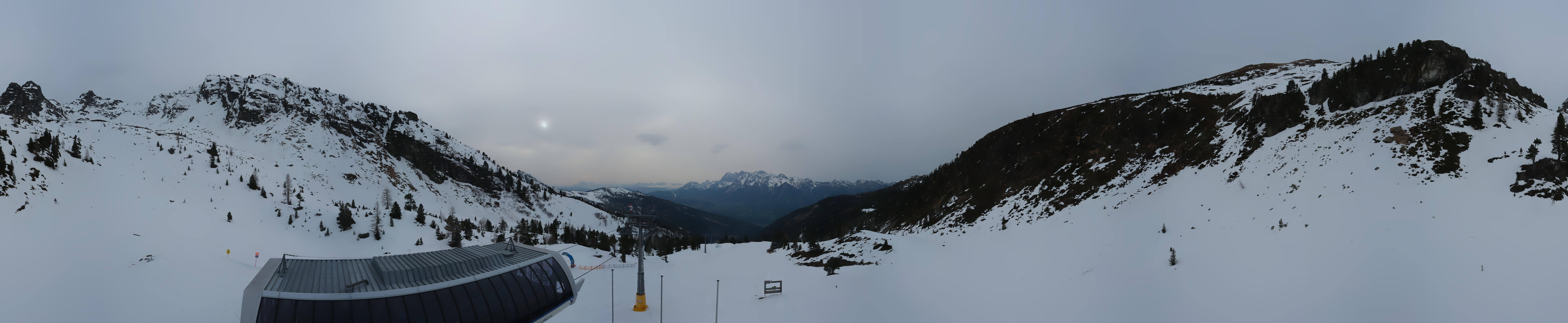 Archived image Webcam Hauser Kaibling, Styria - View towards Schladminger Tauern