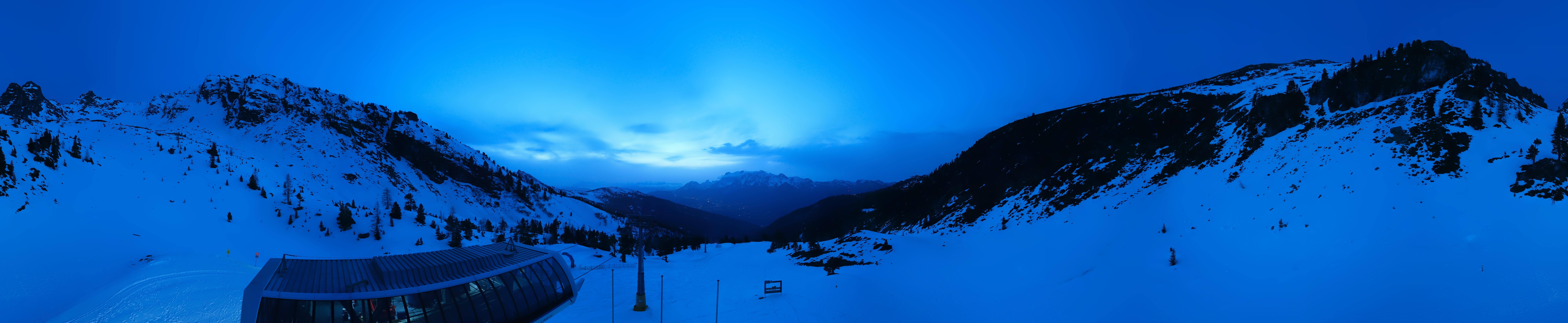Archived image Webcam Hauser Kaibling, Styria - View towards Schladminger Tauern
