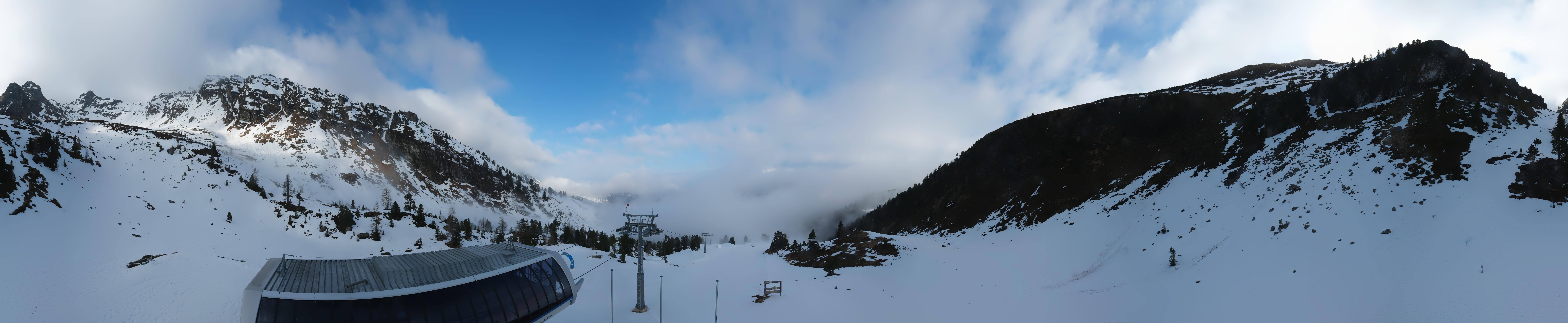 Archived image Webcam Hauser Kaibling, Styria - View towards Schladminger Tauern
