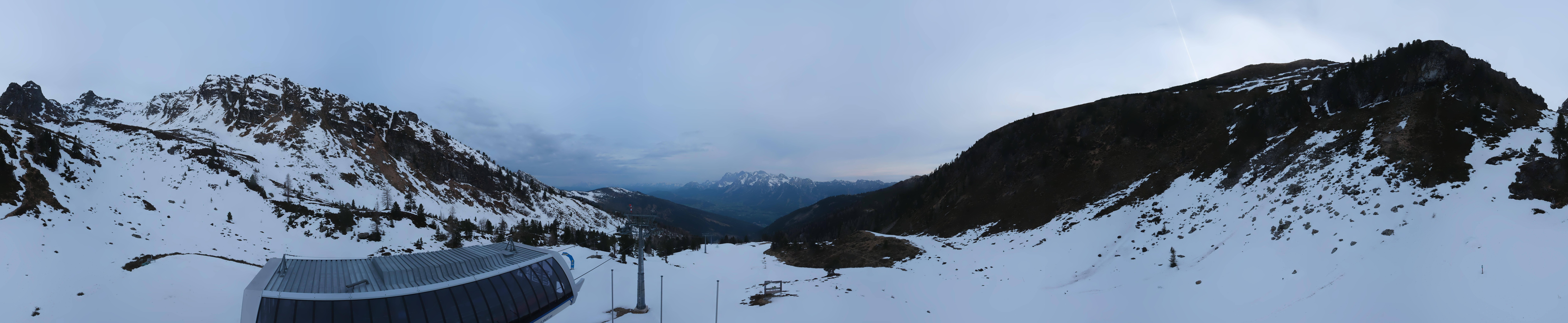 Archived image Webcam Hauser Kaibling, Styria - View towards Schladminger Tauern